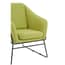 Stockholm Green Fabric Modern Accent Chair