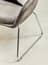 Stockholm Grey Velvet Dining Chair with Chrome Legs