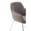 Stockholm Grey Velvet Dining Chair with Chrome Legs