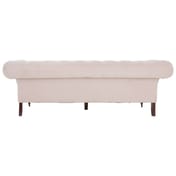 Suri 3 Seat Pale Pink Velvet Modern Chesterfield Sofa