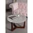 Suri 3 Seat Pale Pink Velvet Modern Chesterfield Sofa
