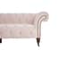 Suri 3 Seat Pale Pink Velvet Modern Chesterfield Sofa