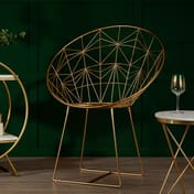 Templar Gold Frame Occasional Chair
