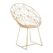 Templar Gold Frame Occasional Chair