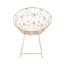 Templar Gold Frame Occasional Chair