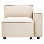 Toulouse Cream Fabric Right Arm Modular Sofa