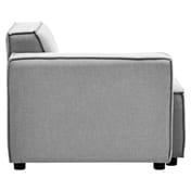 Toulouse Grey Fabric Left Arm Modular Sofa