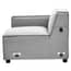 Toulouse Grey Fabric Left Arm Modular Sofa