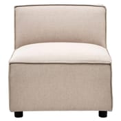 Toulouse Natural Fabric Armless Modular Sofa