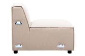 Toulouse Natural Fabric Armless Modular Sofa