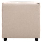 Toulouse Natural Fabric Armless Modular Sofa