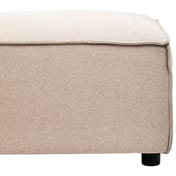 Toulouse Natural Fabric Modular Ottoman