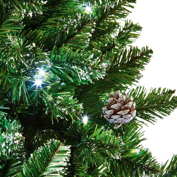 Alaskan Pine Realistic Pre Lit Christmas Tree