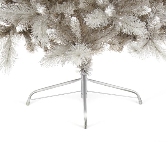 SIlver Frosted Apen Fir Christmas Tree Stand