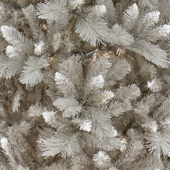 SIlver Frosted Apen Realistic Fir Christmas Tree