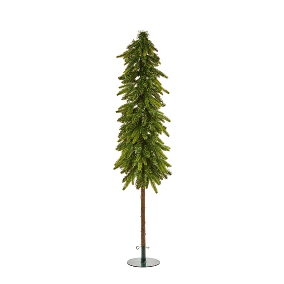 Frosty Wind Swept Pencil Christmas Tree 5ft