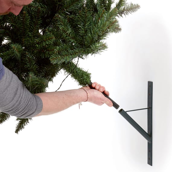 Artificial Christmas Tree with Wall Mount