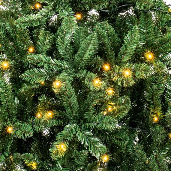 Realistic Cotswold Fir Pre Lit Christmas Tree
