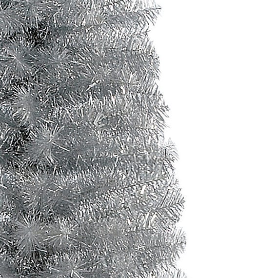 Silver Pine Slim Artificial Christmas Tree