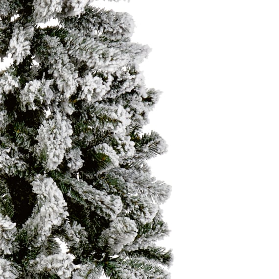 Slimline Snowy Mountain Pine Christmas Tree