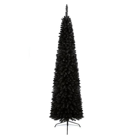 Starry Night Black Pencil Christmas Tree 7ft