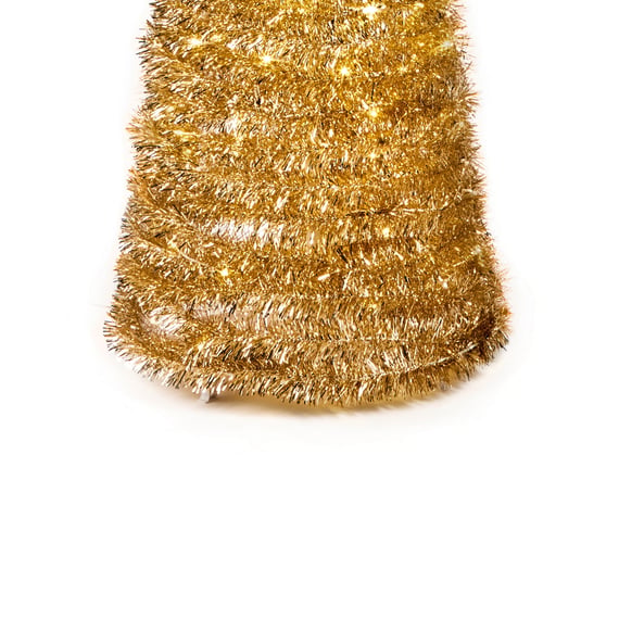 Starry Night Gold Pre Lit Pop Up Christmas Tree with LEDS