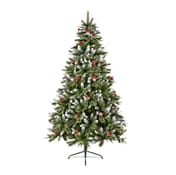 Times Square Spruce Christmas Tree with Berries and Cones