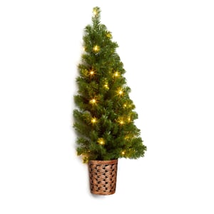 Wall Mounted Pre Lit Christmas Tree 3ft