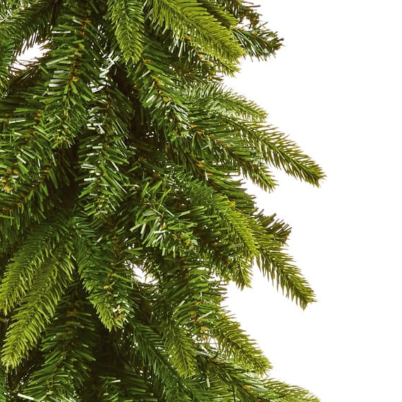 Wind Swept Slim Artificial Christmas Tree