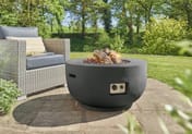 Happy Cocooning 91cm Black Outdoor Gas Fire Pit