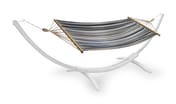 Suncast Wooden Garden Hammock Blue Striped Canvas