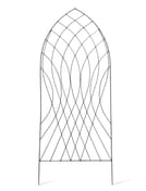 Barrington Arch Trellis Raw Metal Wall Garden Support
