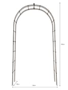 Barrington Rose Arch Raw Metal Rustic Garden Feature