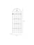 Barrington Wall Trellis Large Raw Metal Rustic Garden