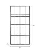 Charlbury Wall Trellis 60Cm Steel Grey Garden Wall