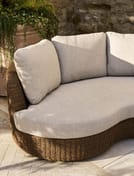 hambridge rattan curved corner sofa banana palm weave garden