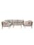 porthallow acacia wood corner sofa set garden natural finish