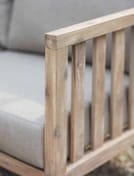 porthallow corner sofa set acacia wood natural garden furniture