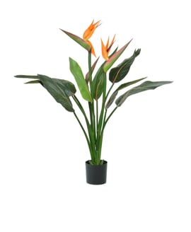 Artificial Flowering Tropical Bird 103cm Fire Retardant
