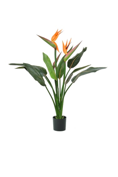 Artificial Flowering Tropical Bird 103cm Fire Retardant