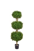 Artificial Topiary New Buxus Triple Ball 120cm UV Resistant