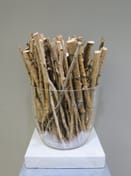 V-Pot Glass Vase with Terra Base 30x30x30cm
