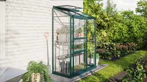 Vitavia Ida 900 lean-to mini greenhouse in green - best premium mini greenhouse UK