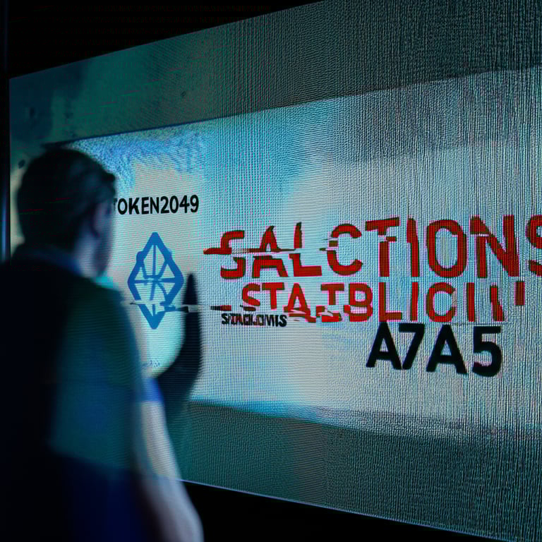 Sanctioned Stablecoin Sponsor Raises Eyebrows at Token2049