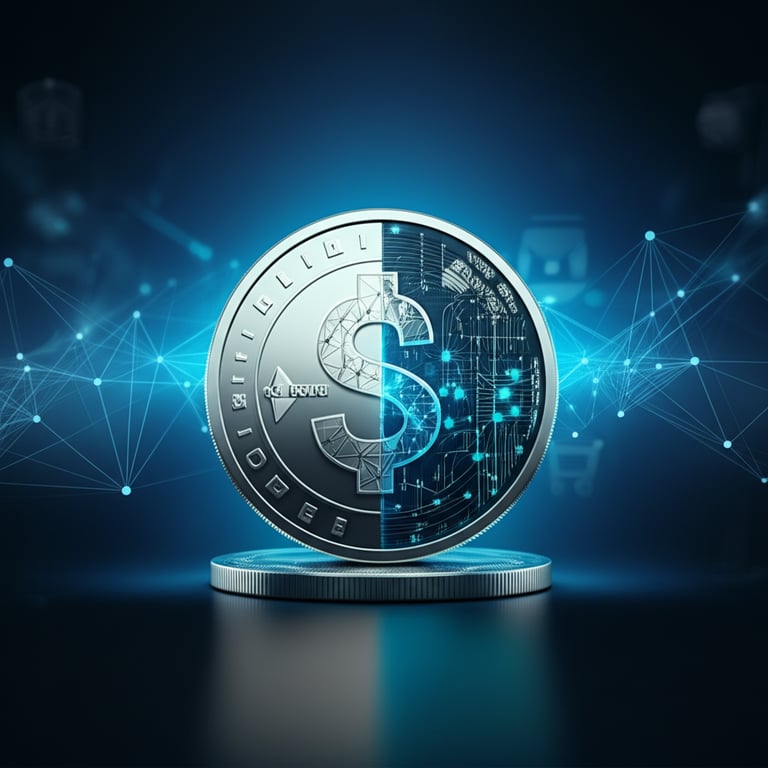 Bitcoin trading chart with upward trend