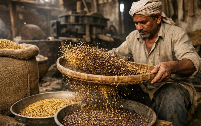 Mustard Seeds Hold Narrow Range as Oil Mill Buying Stays Cautious