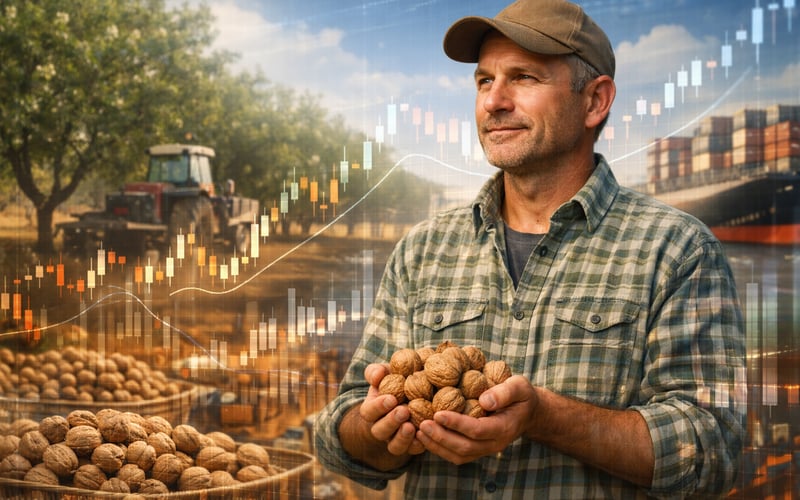 Walnut Market Tightens as US In‑Shell Exports Surge to MENA and Asia