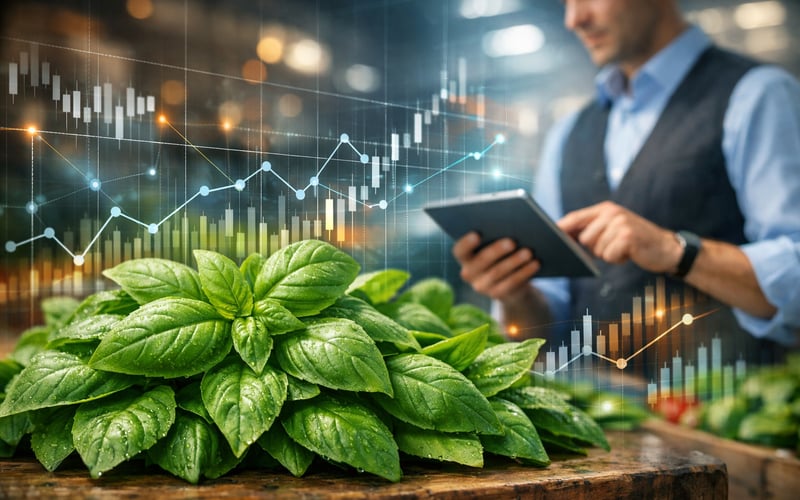 Stable Organic Basil FOB Prices as Egypt Outperforms India