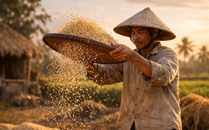 Indian and Vietnamese Rice Prices Steady as Monsoon Risks Loom