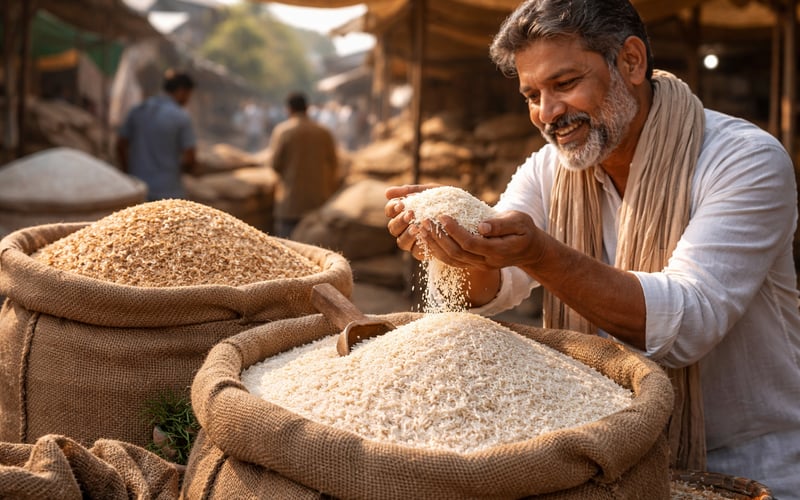 Basmati Rice Firms in New Delhi as Exporters Return to the Market